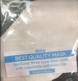 Mask "mfg. By Dirghayu"