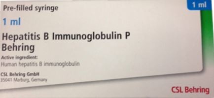 Hepatitis B Immuboglobulin 1ml Behring